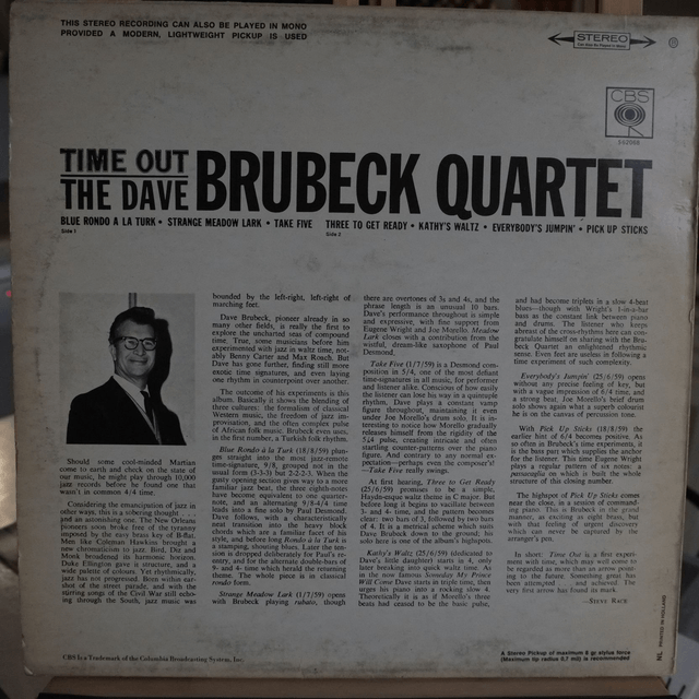 THE DAVE BRUBECK QUARTET - Time out