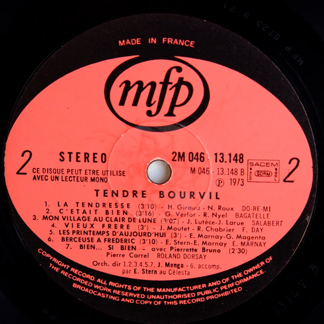 BOURVIL - Tendre Bourvil