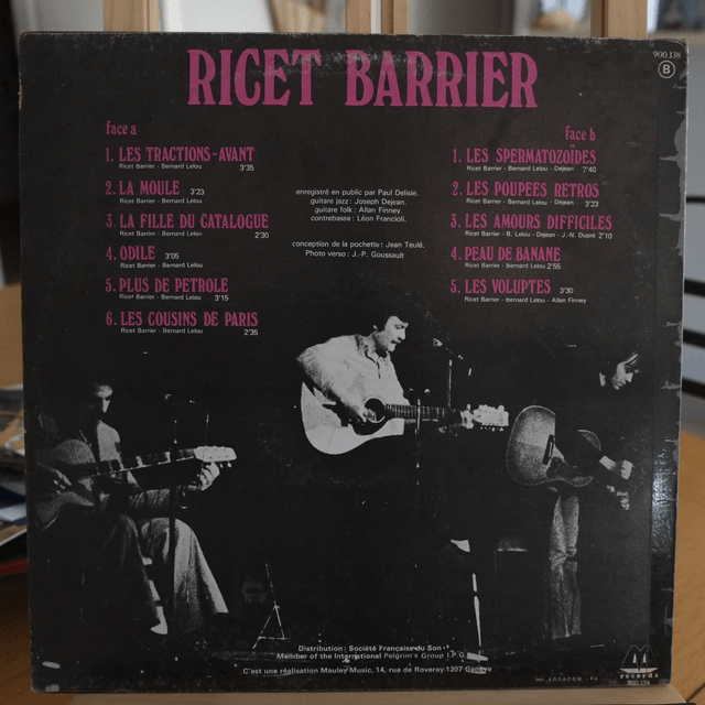 Ricet Barrier - Les spermatozoïdes