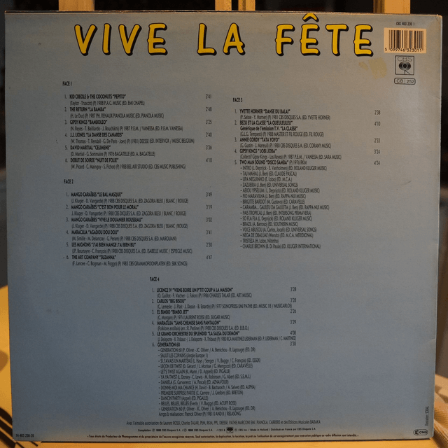 Vive la fête! 23 titres enchainés