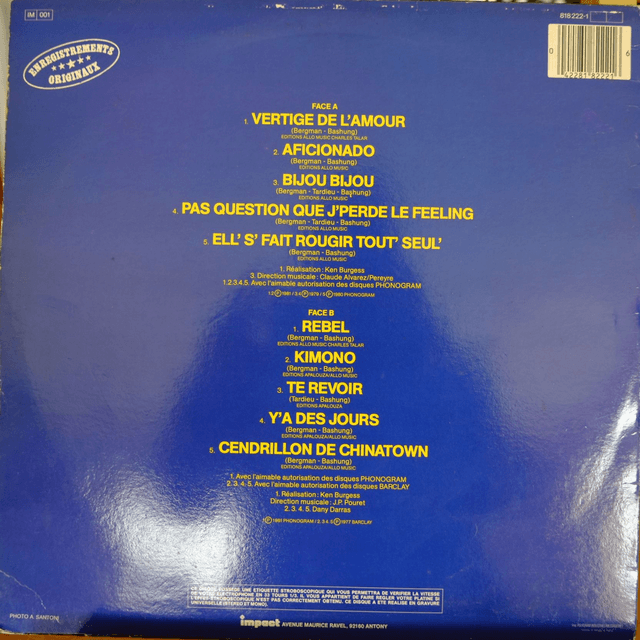 ALAIN BASHUNG - Volume 2