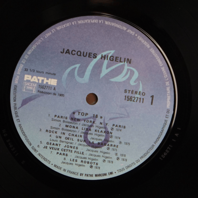 JACQUES HIGELIN - Top 16
