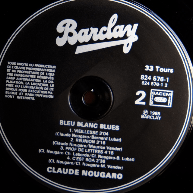 CLAUDE NOUGARO - Bleu blanc blues
