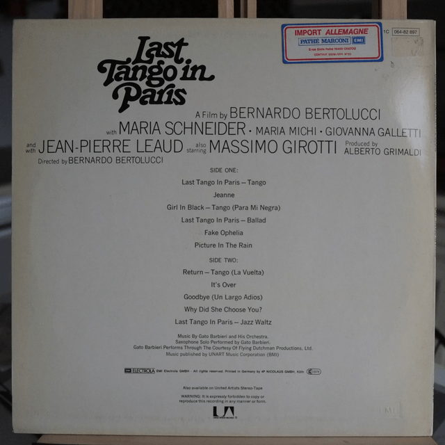 Last tango in Paris