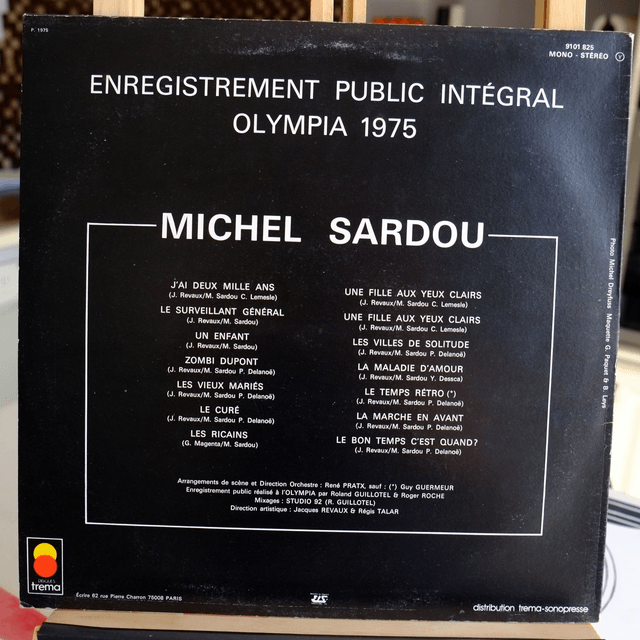 MICHEL SARDOU - Olympia 75