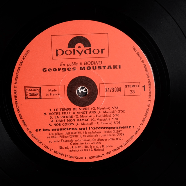 GEORGES MOUSTAKI - Bobino 70