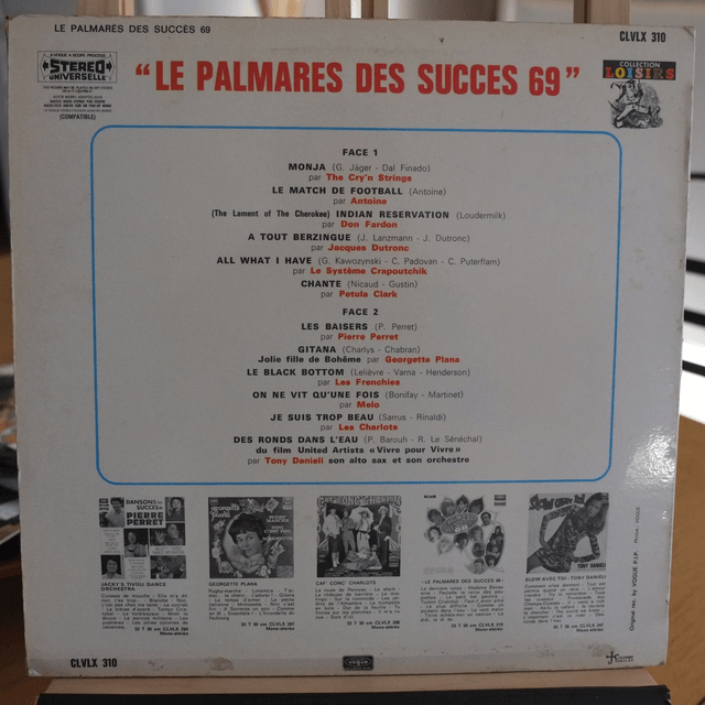 Le palmarès des succès 69