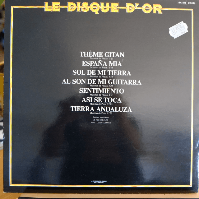 MANITAS DE PLATA - Disque d'or