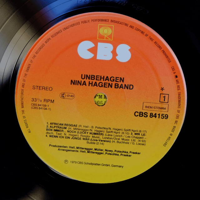 NINA HAGEN BAND - unbehagen