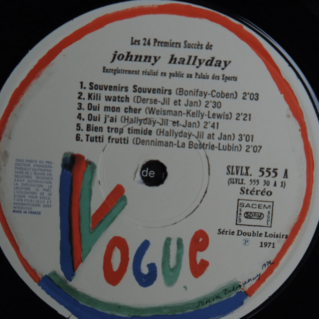 JOHNNY HALLYDAY - Les 24 premiers succès