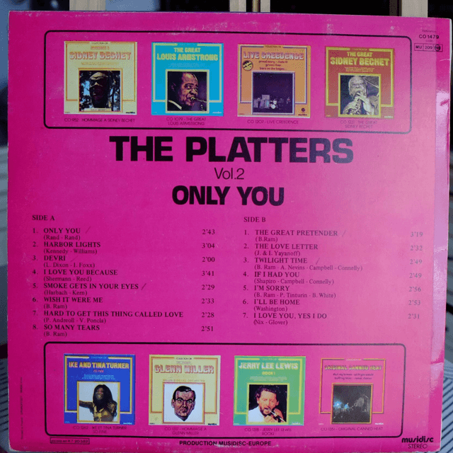 THE PLATTERS - Only you