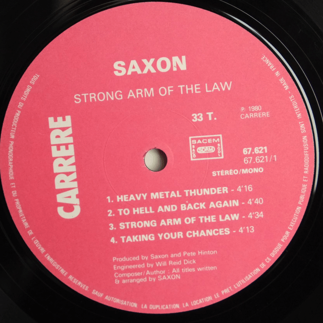 SAXON - Strong arm of the law