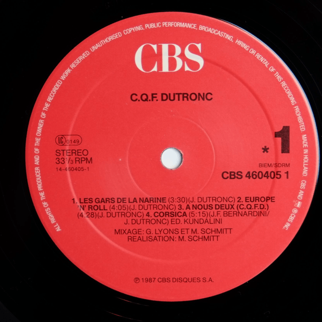 JACQUES DUTRONC - CQFD