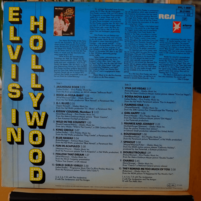 ELVIS PRESLEY - Elvis in Hollywood