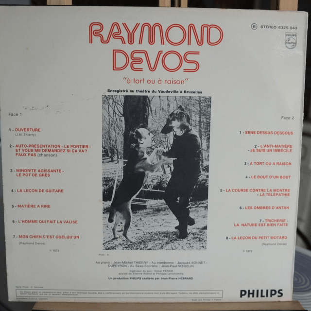 RAYMOND DEVOS - A tord ou à raison