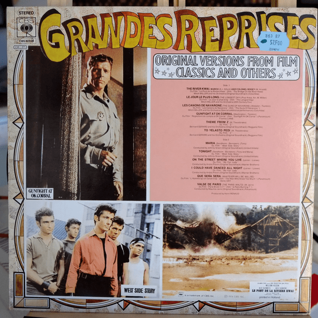 GRANDES REPRISES - Original versions from film