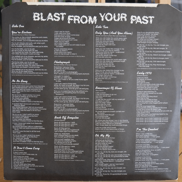 RINGO STARR - Blast from your past