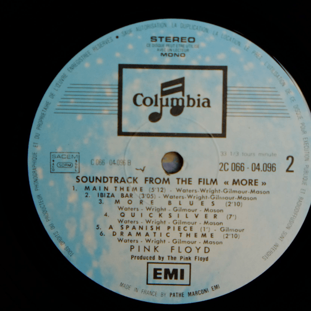 PINK FLOYD - B.O du film "More"