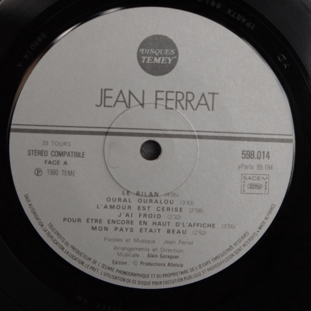 JEAN FERRAT - Ferrat 80