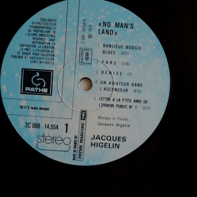 JACQUES HIGELIN - No man's land