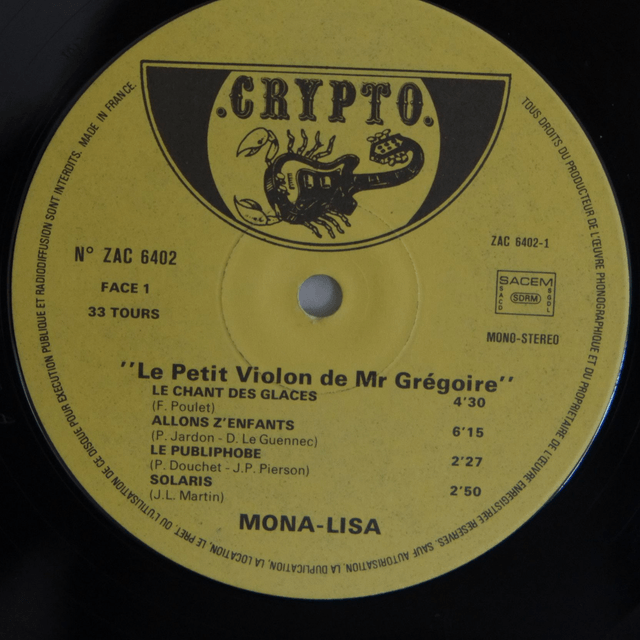 Mona Lisa - Le petite violon de Mr. Grégoire