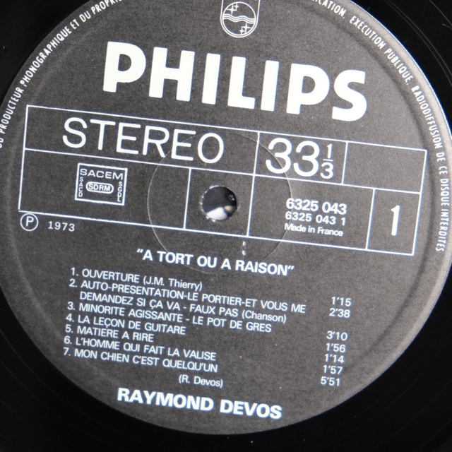RAYMOND DEVOS - A tord ou à raison