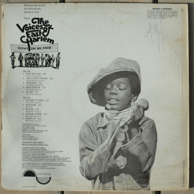The Voices of East Charlem - Right on be free