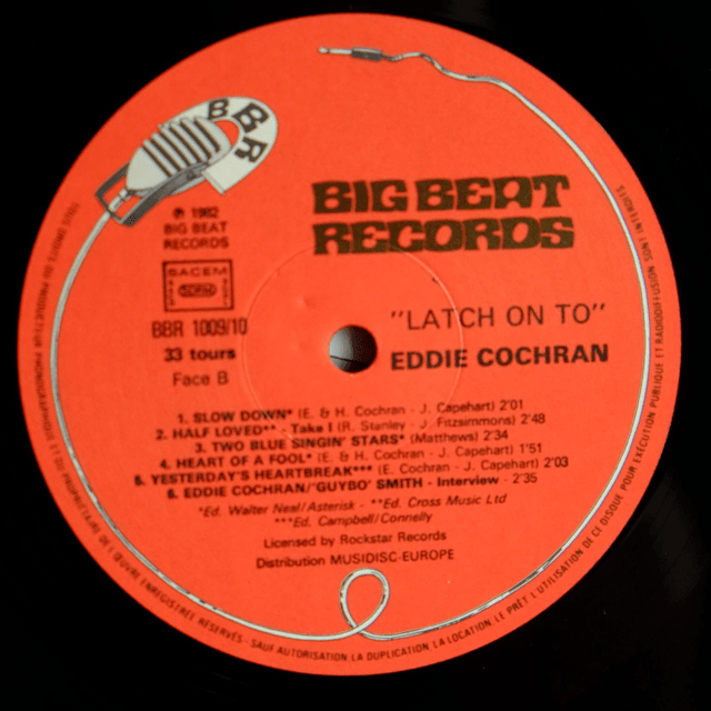 EDDIE COCHRAN - "Latch on to"