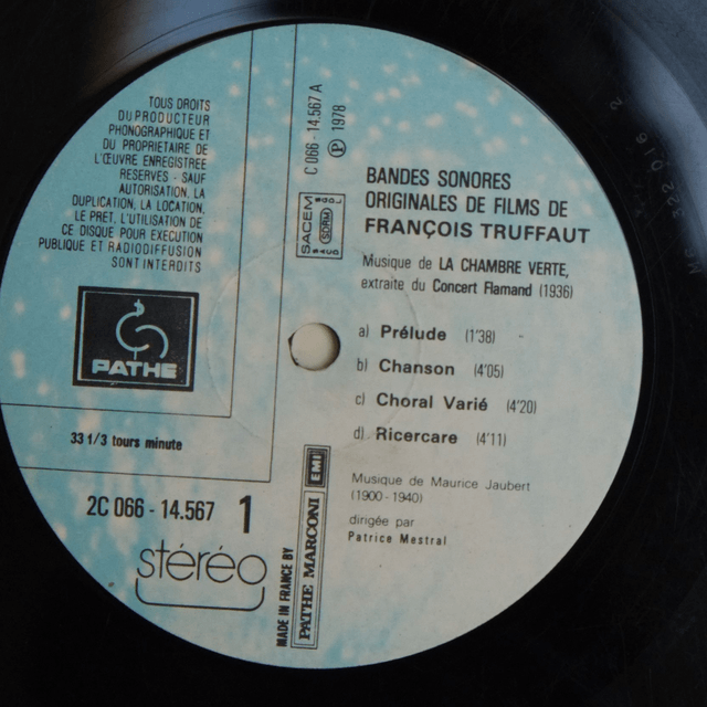 FRANCOIS TRUFFAUT - B.O de films