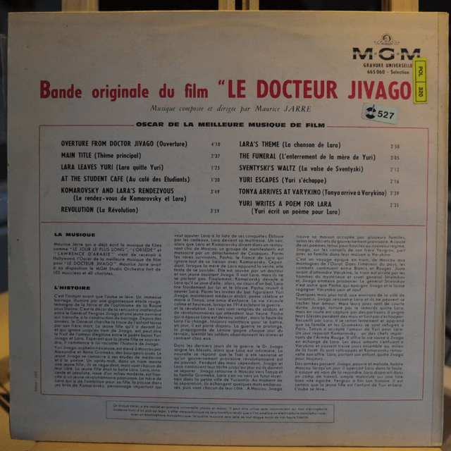 Le docteur Jivago - Maurice Jarre