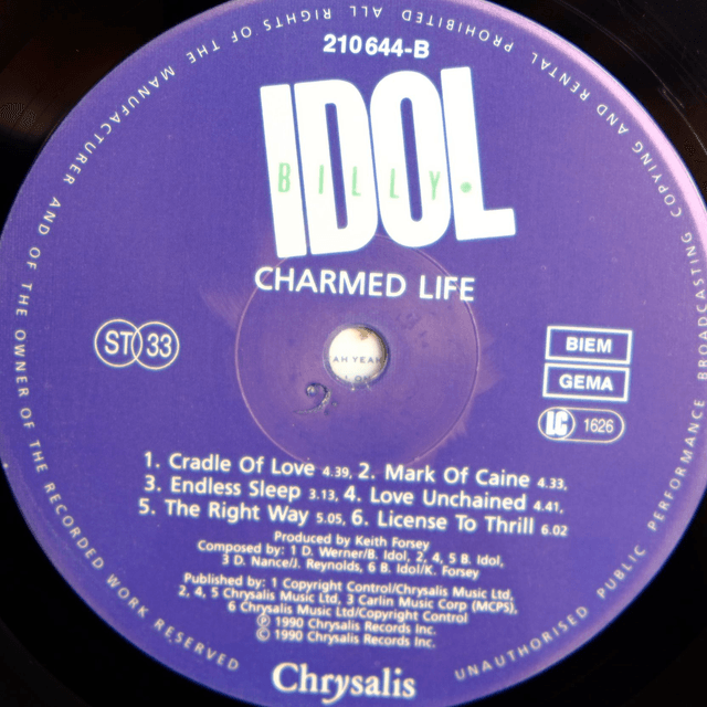 BILLY IDOL - Charmed life