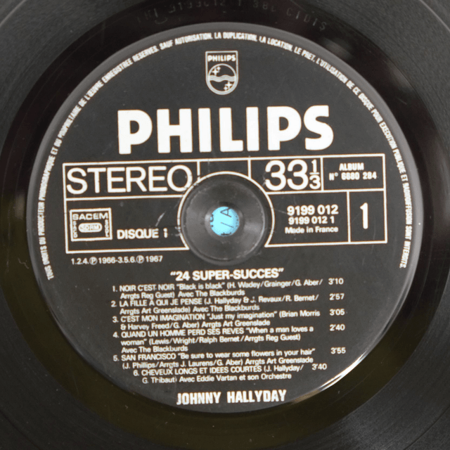 JOHNNY HALLYDAY - 24 super succès