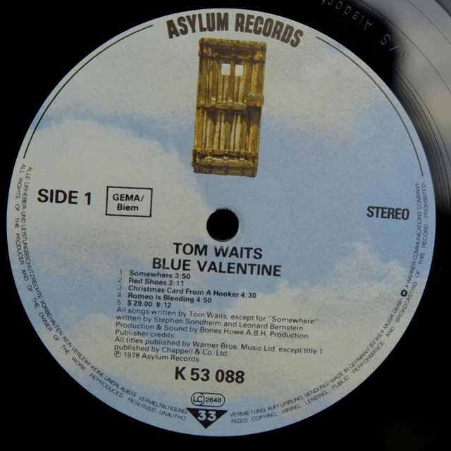 TOM WAITS - Blue Valentine