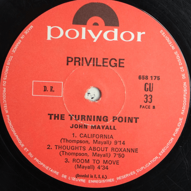 JOHN MAYALL - The turning point