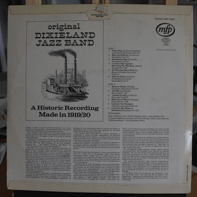 The Original dixieland Jazz band 1919/1920