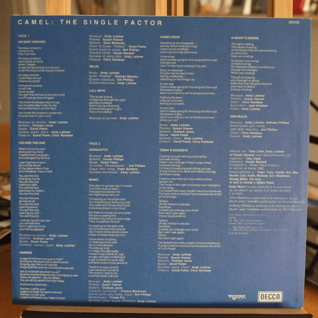 Camel - The single factor
