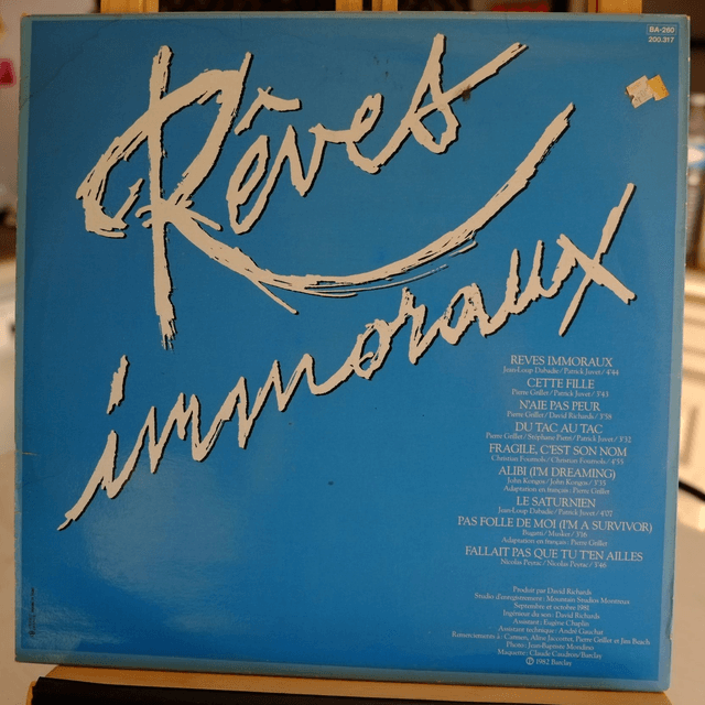 PATRICK JUVET - Rêves immoraux
