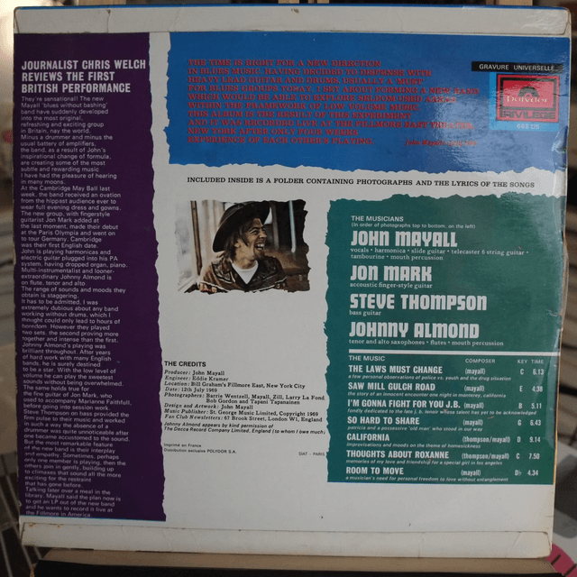 JOHN MAYALL - The turning point