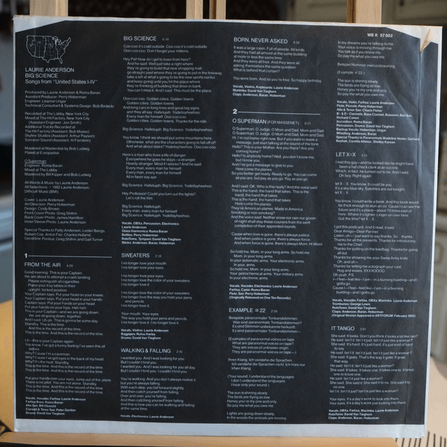 LAURIE ANDERSON - Big science