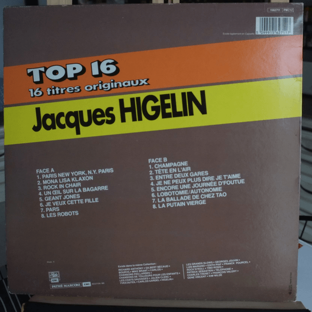 JACQUES HIGELIN - Top 16