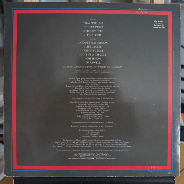 Jean-Luc Ponty - A taste for passion