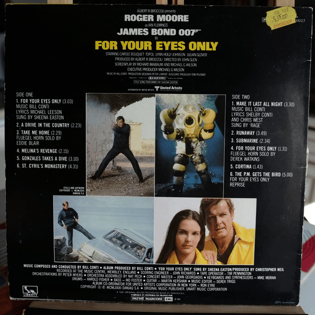 Rien que pour vos yeux - B.O du film