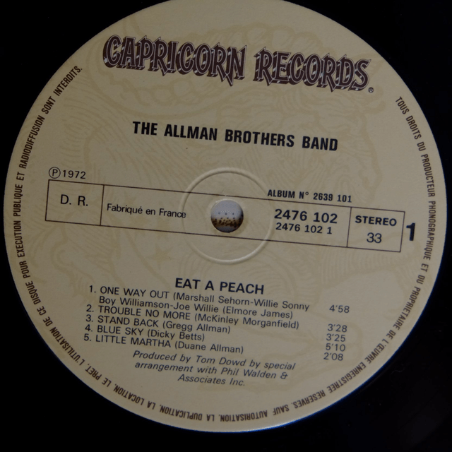 THE ALLMAN BROTHERS BAND - Eat a peach