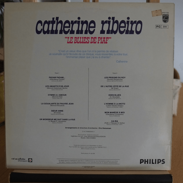 CATHERINE RIBEIRO - "Le blues de Piaf"