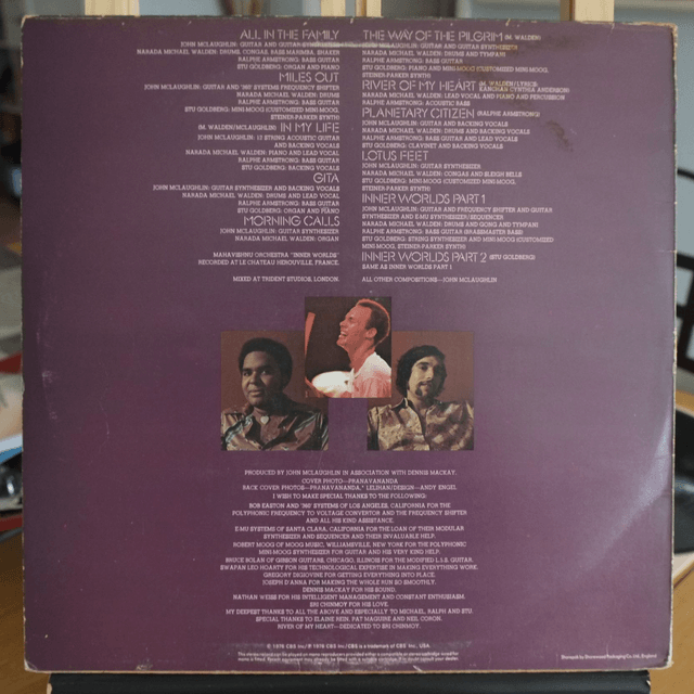 MAHAVISHNU ORCHESTRA/ JOHN MCLAUGHLIN -  Inner worlds