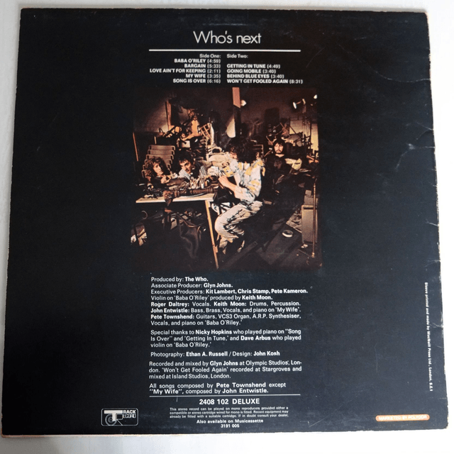 The Who - Who's Next - 1ère édition 1971 - UK