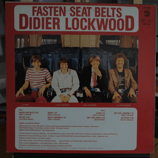 Didier Lockwood - Fasten  seat belts