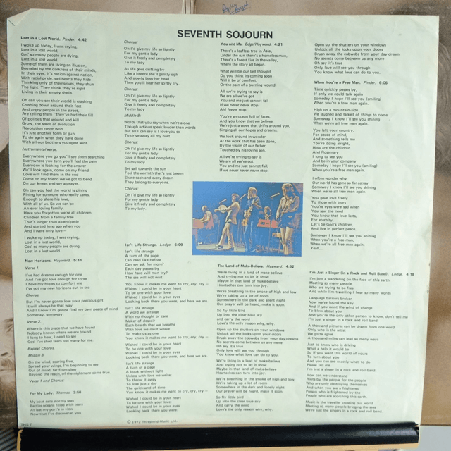 THE MOODY BLUES - Seventh sojourn