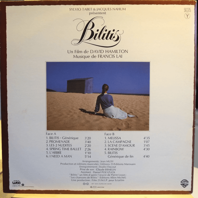 Bilitis - B.O de Francis Lai