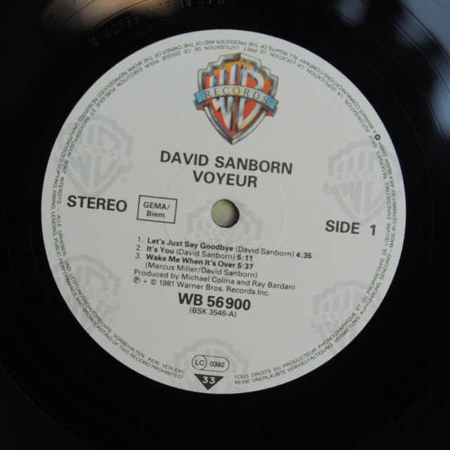 DAVID SANBORN - Voyeur